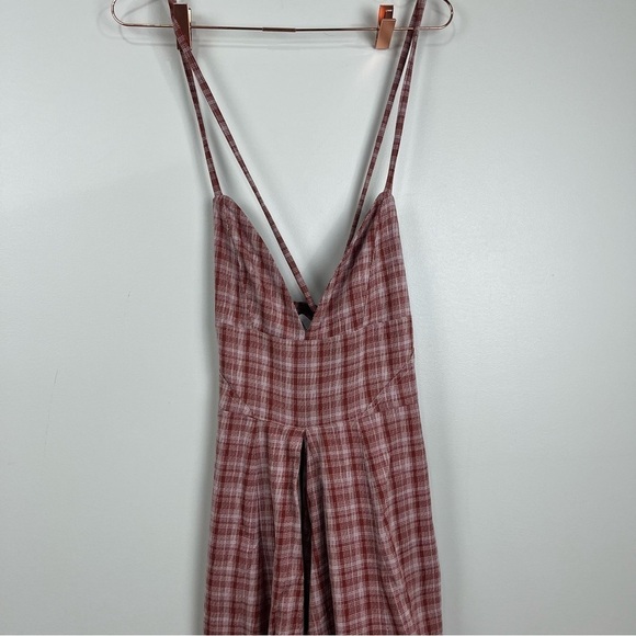 Free People Kaia Plaid Jumpsuit - Picture 7 of 11